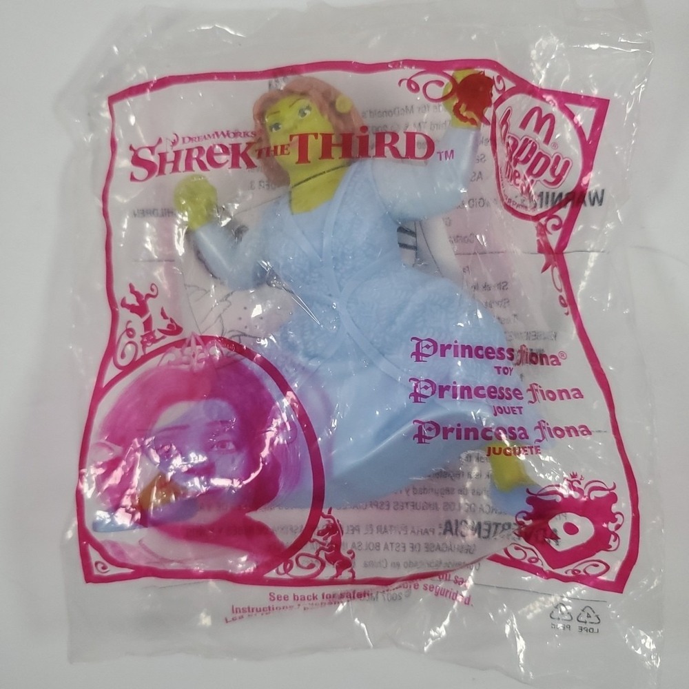 McDonalds Happy Meal Toy 2007 Shrek The Third Princess Fiona #9 NIP